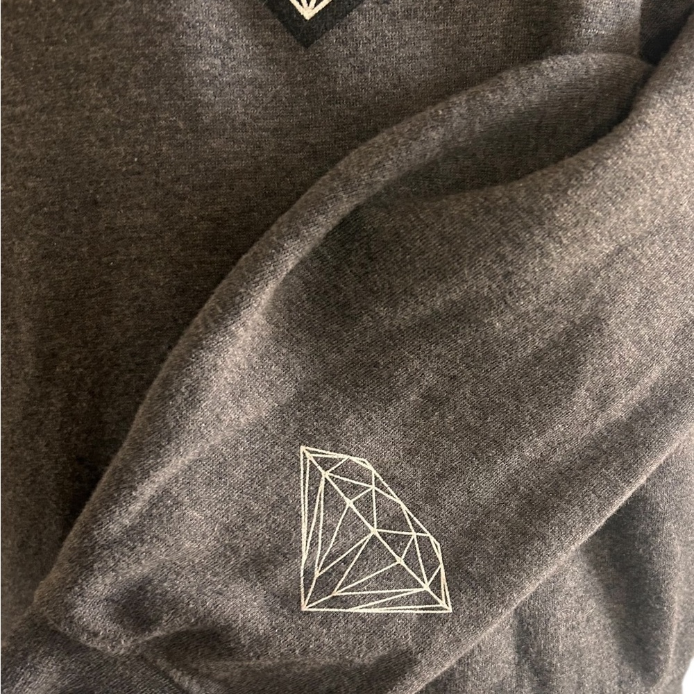 Original Diamond Supply Co Gray Diamond Graphic Women's Sweatshirt - Picture 4 of 5